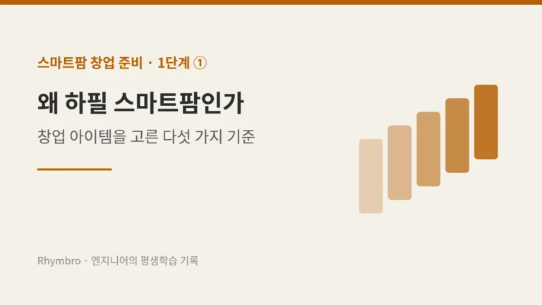 스마트팜 창업 1단계 ① 아이템 선정 기준 대표 이미지